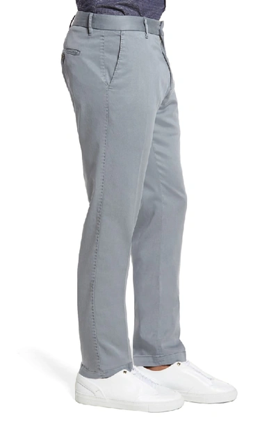 Shop Zachary Prell Aster Straight Leg Pants In Grey