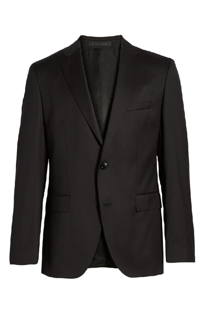 Shop Hugo Boss Johnstons Cyl Classic Fit Solid Wool Sport Coat In Black