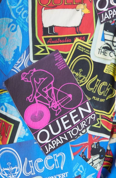 Shop Vilebrequin Queen Tour Print Swim Trunks In Blue