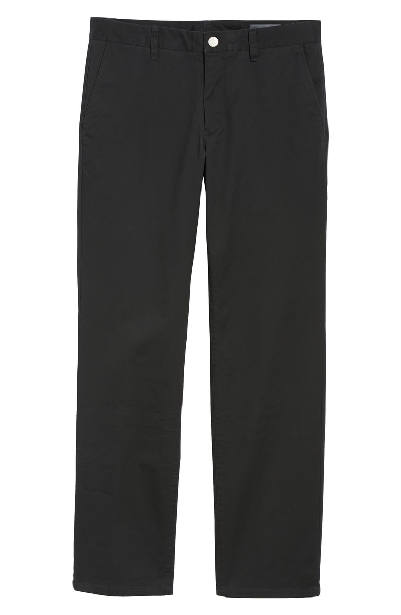 Bonobos Straight Leg Stretch Washed Chinos In Jet Black ModeSens