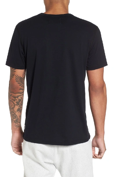 Shop Reigning Champ Gym Logo T-shirt In Black/ White