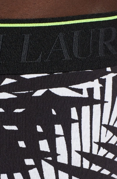 Shop Polo Ralph Lauren Cotton Stretch Boxer Briefs In Polo Black Palm Print