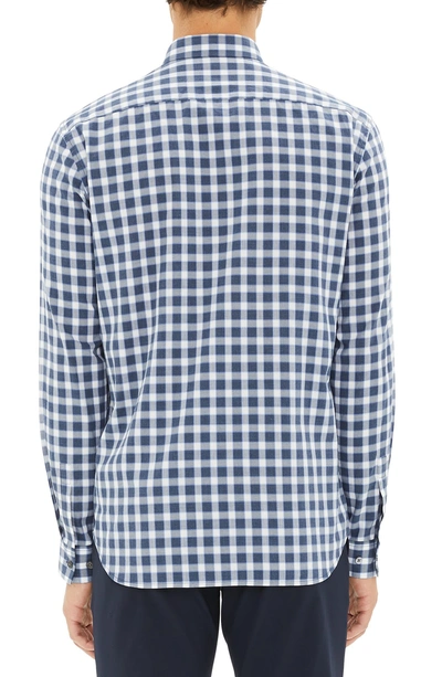 Shop Theory Irving Regular Fit Check Sport Shirt In Admiral Check