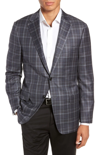 Shop Hickey Freeman Classic Fit Plaid Wool Sport Coat In Blue