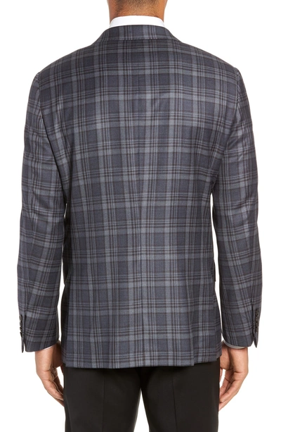 Shop Hickey Freeman Classic Fit Plaid Wool Sport Coat In Blue