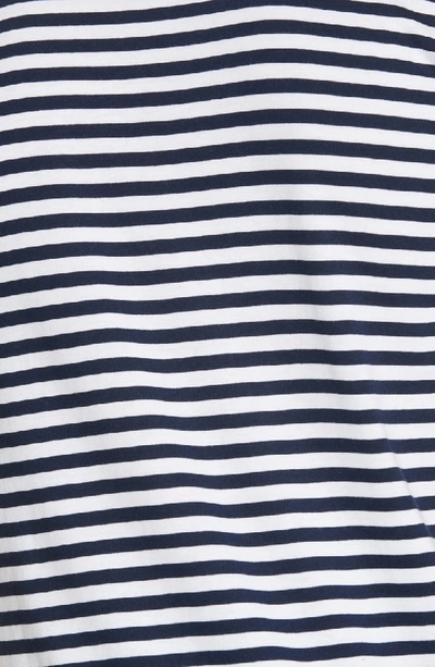 Shop Norse Projects Niels Classic Stripe T-shirt In Blue