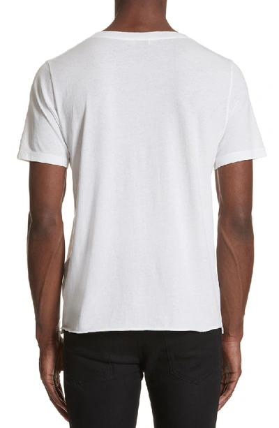 Shop Saint Laurent Print T-shirt In 9744 White