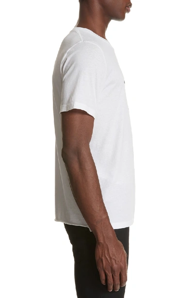 Shop Saint Laurent Print T-shirt In 9744 White