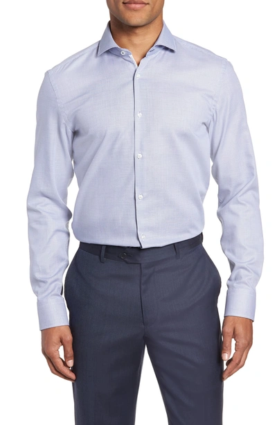 Hugo Boss X Nordstrom Jerrin Slim Fit Solid Dress Shirt In Blue | ModeSens