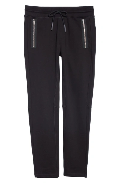 Shop Moncler Cotton Sweatpants In Black