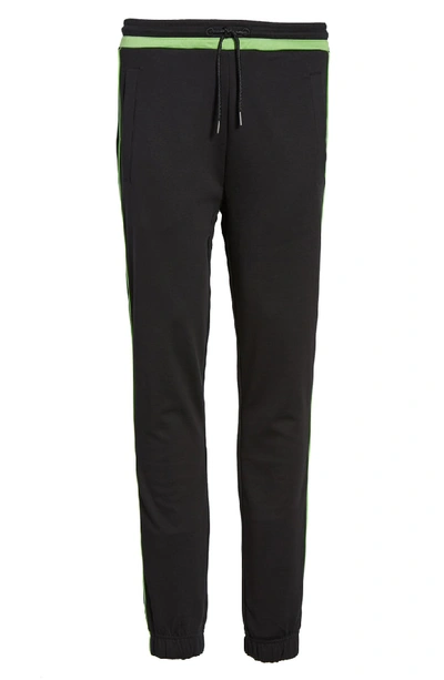 Shop Hugo Boss Contrast Detail Sweatpants In Black