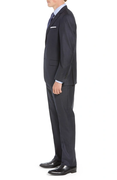 Shop Hart Schaffner Marx New York Classic Fit Check Wool Suit In Navy