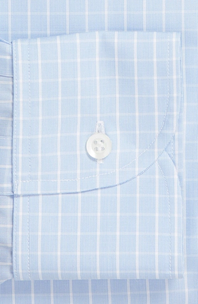 Shop Ledbury Mcbride Trim Fit Check Dress Shirt In Blue