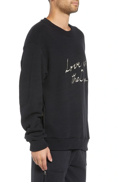 Shop Drifter Lover Embroidered Sweatshirt In Black