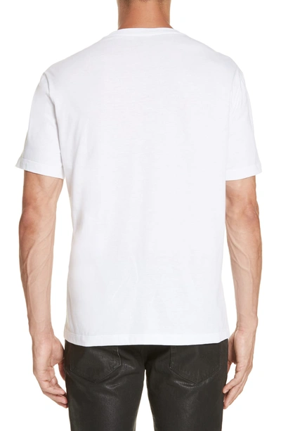 Shop Versace Embroidered Medusa T-shirt In White