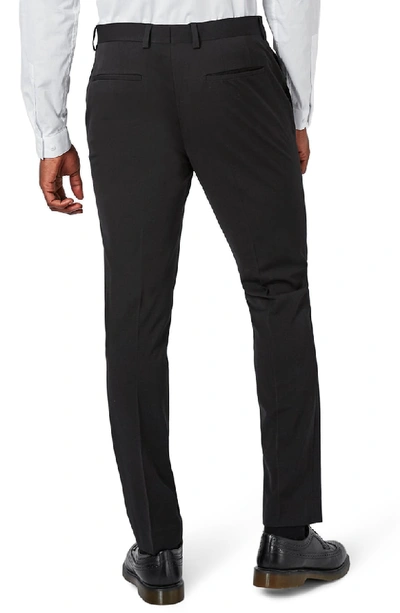 Shop Topman Muscle Fit Suit Trousers In Black