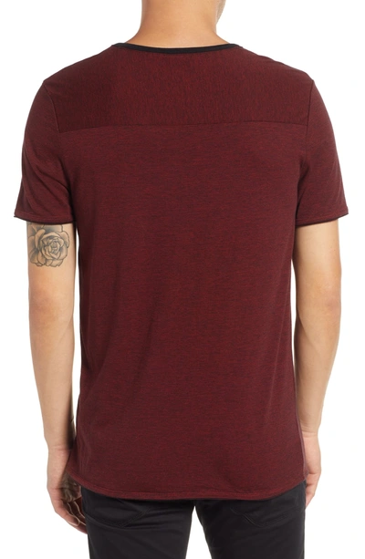 Shop Hugo Drish Fineline Regular T-shirt In Red