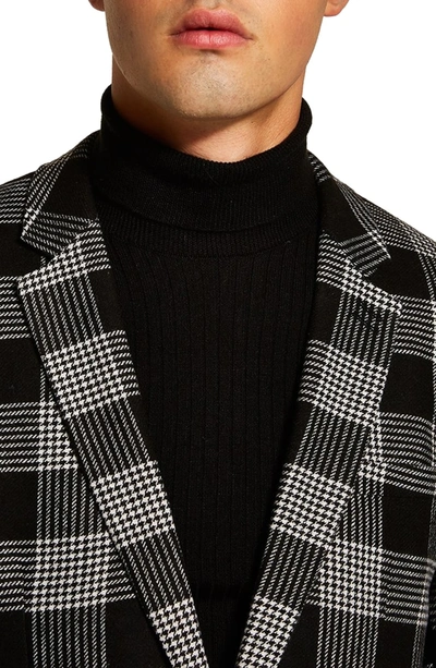 Shop Topman Leigh Classic Check Slim Fit Suit Jacket In Black Multi