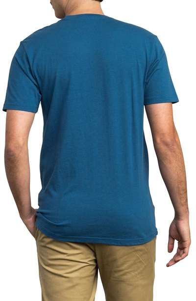 Shop Rvca Copy Box Logo T-shirt In Bright Blue