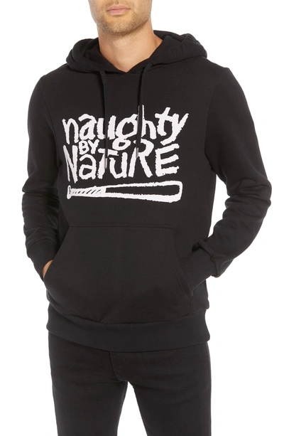 Shop Elevenparis Naughty By Nature Hoodie Sweatshirt In Black
