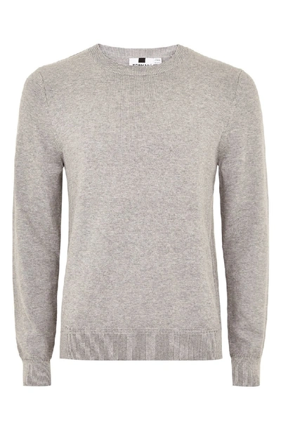 Shop Topman Classic Crewneck Sweater In Grey