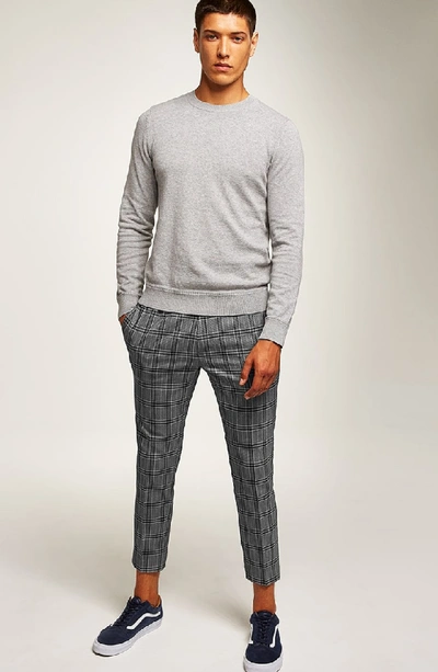 Shop Topman Classic Crewneck Sweater In Grey