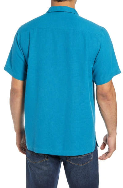 Shop Tommy Bahama Royal Bermuda Silk Blend Camp Shirt In Shipwreck