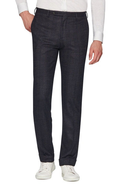 Shop Zanella Josh Wool Blend Jersey Trousers In Navy