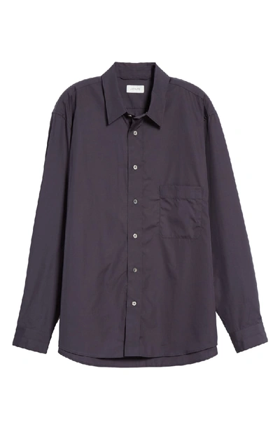 Shop Lemaire Solid Sport Shirt In Prussian Blue