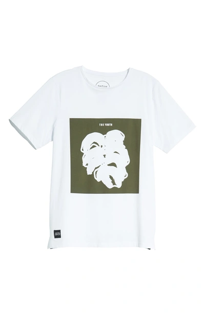 Shop Native Youth Placement Print T-shirt In White