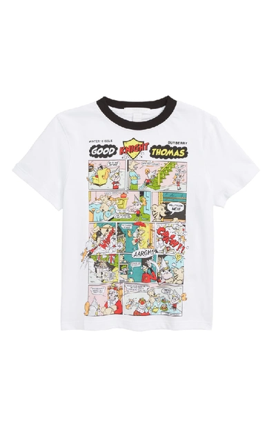 Burberry Comic Strip Graphic Short-sleeve Tee In White | ModeSens