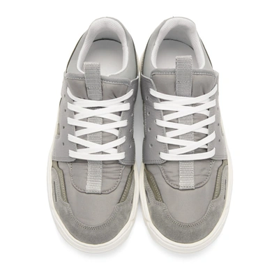 Shop Ami Alexandre Mattiussi Grey Running Lucky 9 Sneakers In 050 Grey