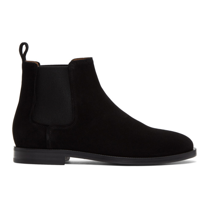 lanvin suede chelsea boots