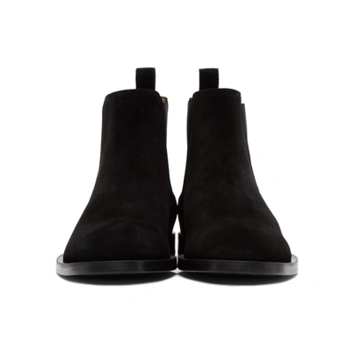 Shop Lanvin Black Suede Chelsea Boots In 10 Black