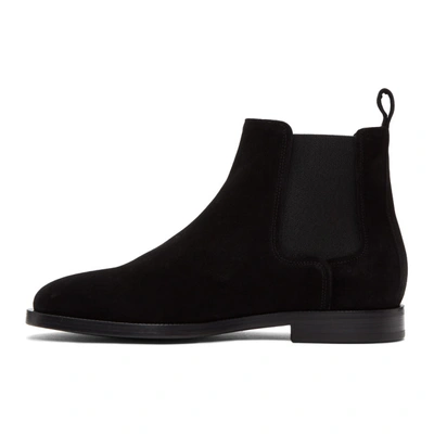 Shop Lanvin Black Suede Chelsea Boots In 10 Black