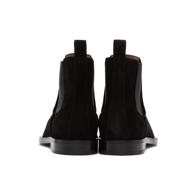 Shop Lanvin Black Suede Chelsea Boots In 10 Black