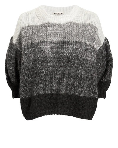 Shop Caroline Constas Grey Ombré Sweater