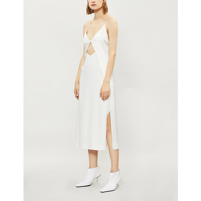 crepe slip dress