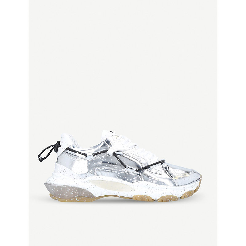 silver valentino trainers
