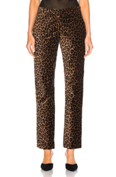 Shop A.l.c . Marina Leopard Harrison Pant In Animal,brown