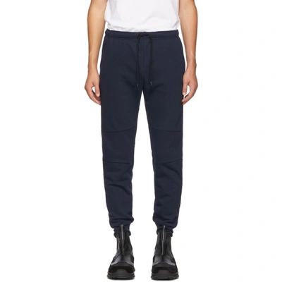 Shop Fendi Navy Cotton Lounge Pants In F0qg0 Dkblu