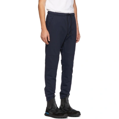 Shop Fendi Navy Cotton Lounge Pants In F0qg0 Dkblu