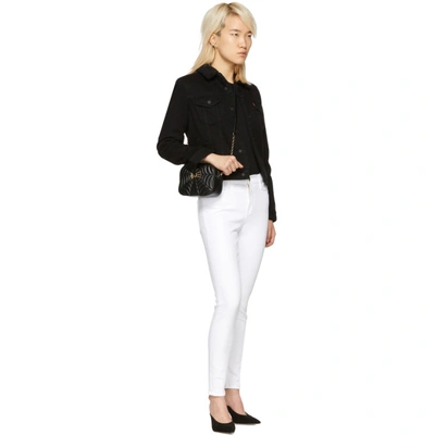 Shop Frame White Le High Skinny Jeans In Blanc