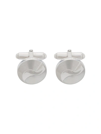Shop Lanvin Geometric Cufflinks - Silver