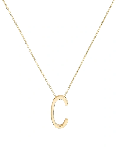 Shop Nickho Rey C Alphabet Necklace In Gold