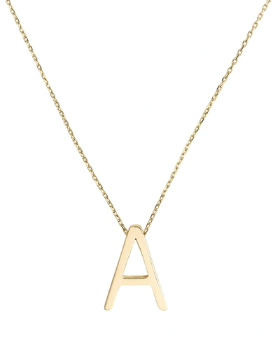 Shop Nickho Rey A Alphabet Necklace In Gold