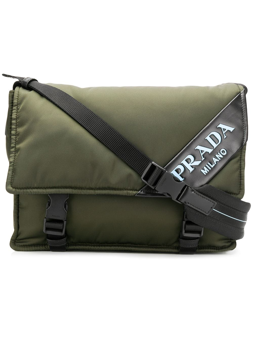 prada messenger bag green