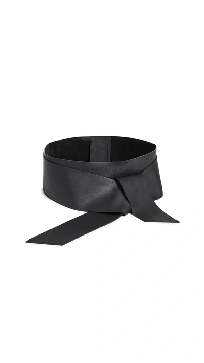 Shop B-low The Belt Demi Wide Wrap Belt In Black
