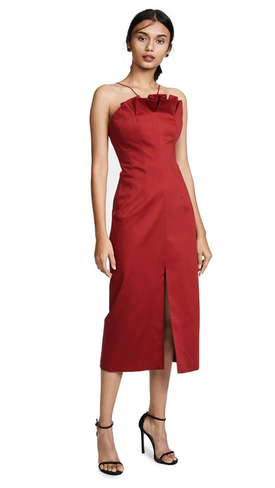 Shop C/meo Collective Only With You Midi Dress In Cherry