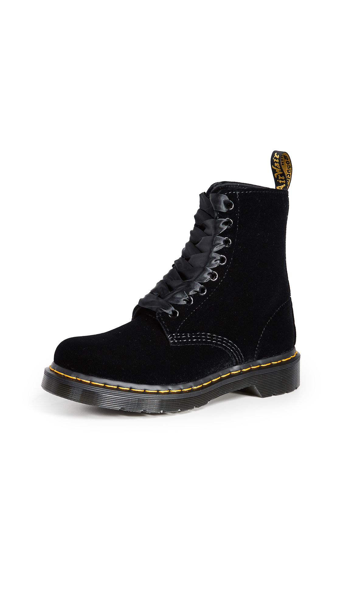 dr martens velvet black